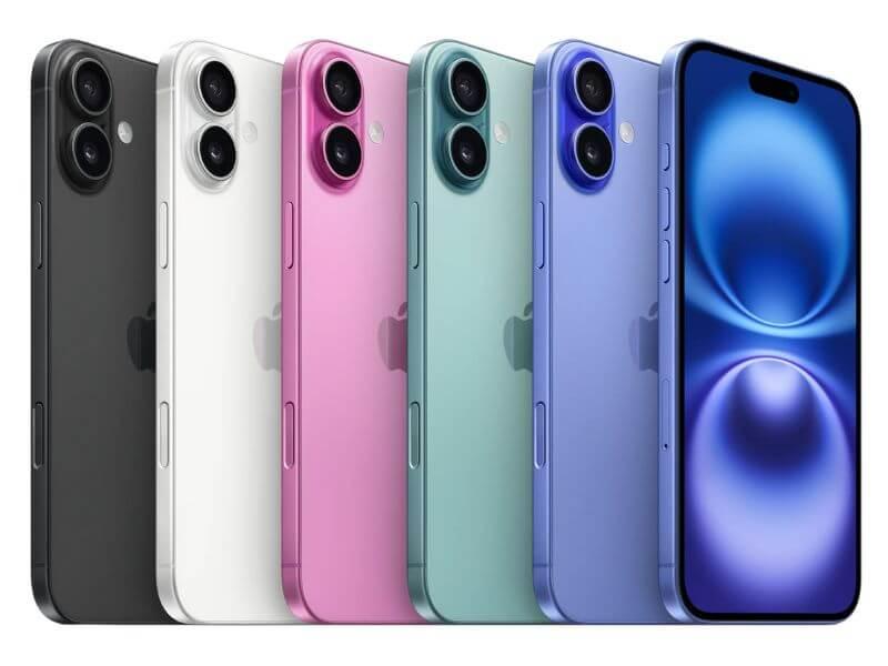iPhone 16、iPhone 16 Plus顏色