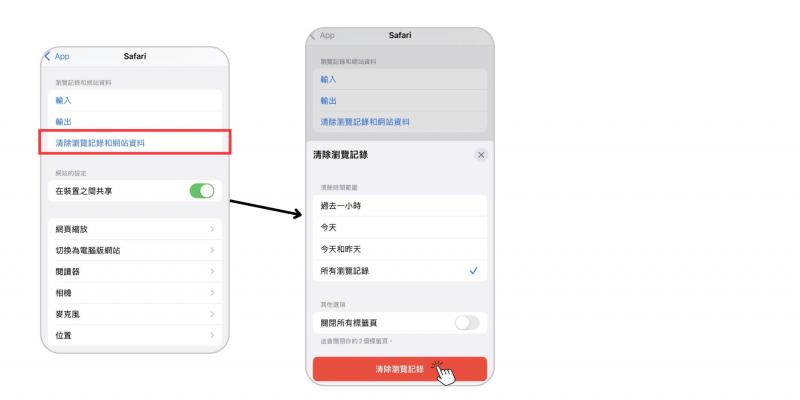 縮小 iPhone Safari 檔案容量